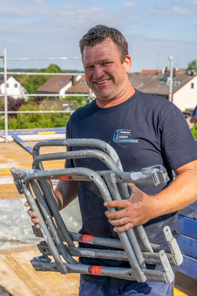 Tobias Littel bei der Arbeit